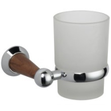 Suporte de vaso único de banheiro de alta qualidade com copo de vidro (JN11438)